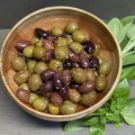 Spicy Greek Harissa Olives (Vegan/GF/DF)