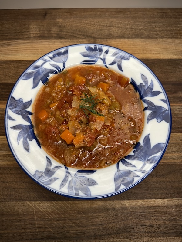 Sweet & Sour Polish Cabbage Soup