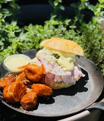 Cubano Sandwich on artisan roll