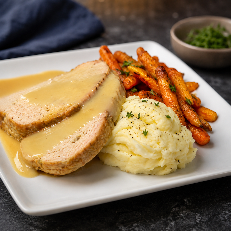 Chicken Meatloaf and Gravy