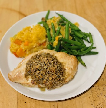Chicken Breast with Maple-Pumpkin Seed Butter