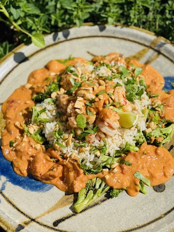 Thai Peanut Butter Shrimp