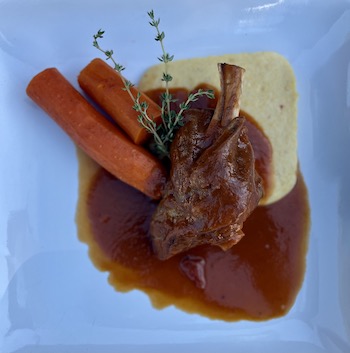 Braised Lamb Shank with Polenta