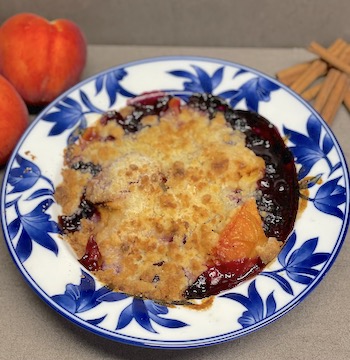 Peach & Mixed Berry Cobbler