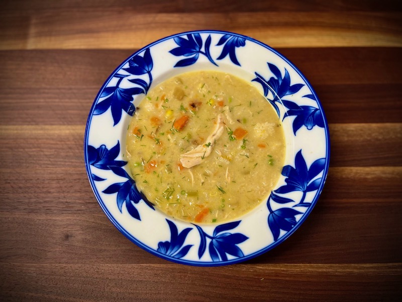 Creamy Chicken, Vegetable & Rice Soup