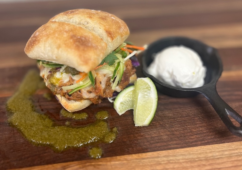 Mexican Braised Pork Sandwich