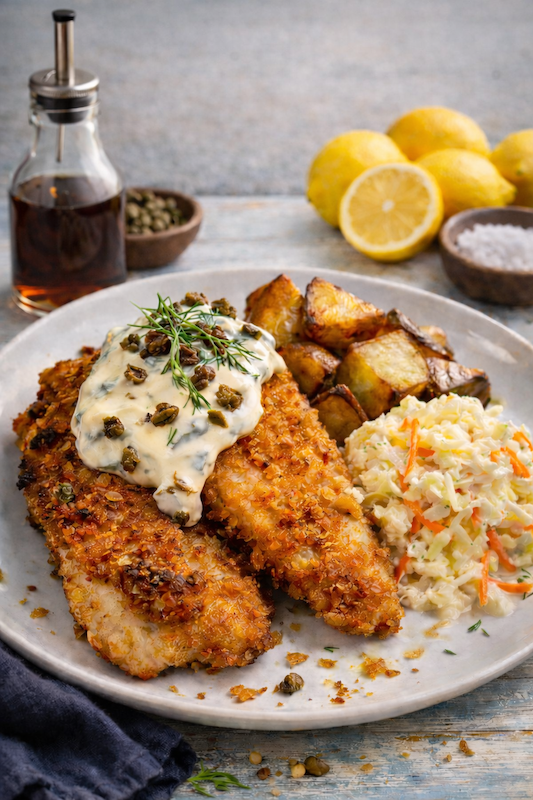 Potato Chip Crusted Walleye